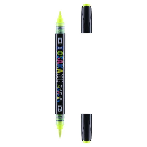 Picture of JUNIOR ACRYLIC MARKER DUAL 1.2MM NEON YELLOW